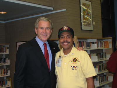 Tony with President George Bush